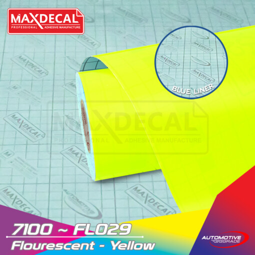 MAXDECAL 7100 Fluorescent Yellow Cutting Vinyl Media