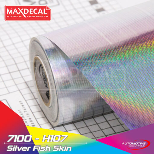 7100 H107 Hologram Silver Fish Skin