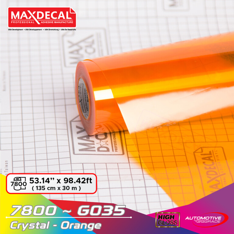 Maxdecal 7800 G035 Crystal Orange – Maxdecal Professional Automotive