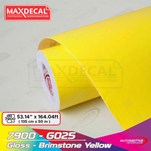 MAXDECAL 7900-G025 Gloss Brimstone Yellow