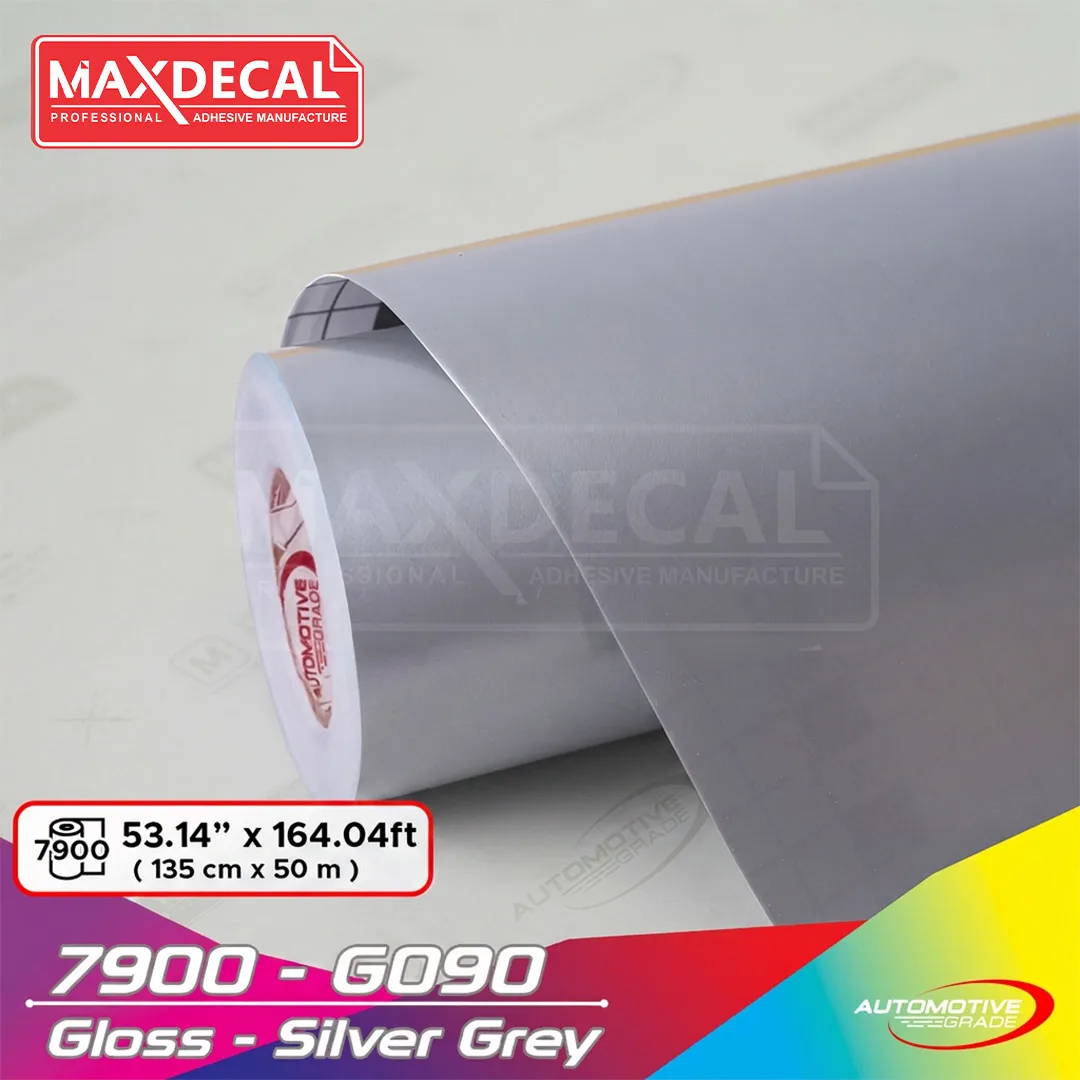 MAXDECAL 7900-G090 Gloss Silver Grey