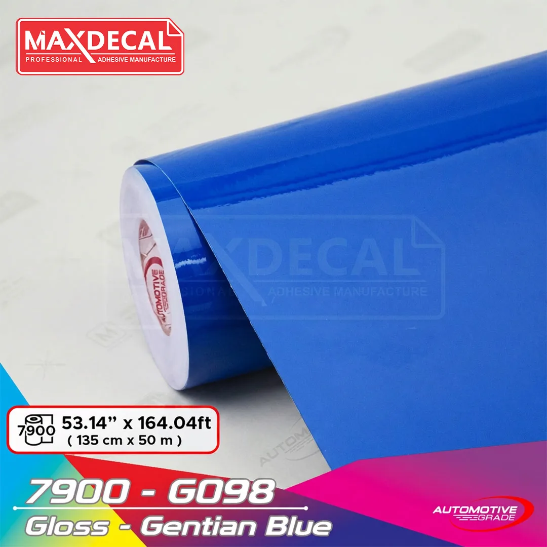 MAXDECAL 7900-G098 Gloss Gentian Blue