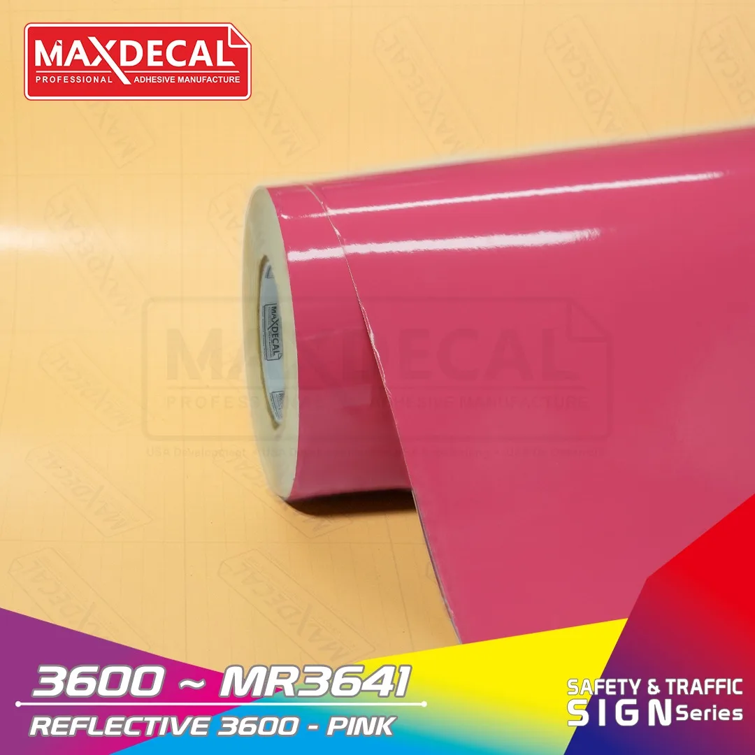 MAXDECAL 3600-MR3641 Reflective Pink