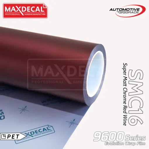 MAXDECAL 9600-SMC16 Super Matt Chrome Red Wine