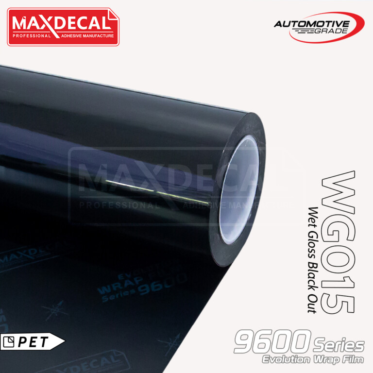 Maxdecal Wg Wet Gloss Black Out Maxdecal Professional Automotive Vinyl Wrap