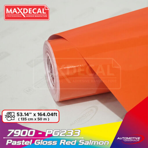 MAXDECAL 7900-PG233 Pastel Gloss Red Salmon