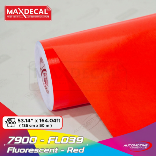 MAXDECAL 7900-FL039 Fluorescent Red