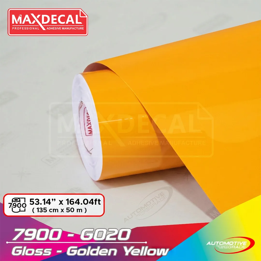 MAXDECAL 7900-G020 Gloss Golden Yellow