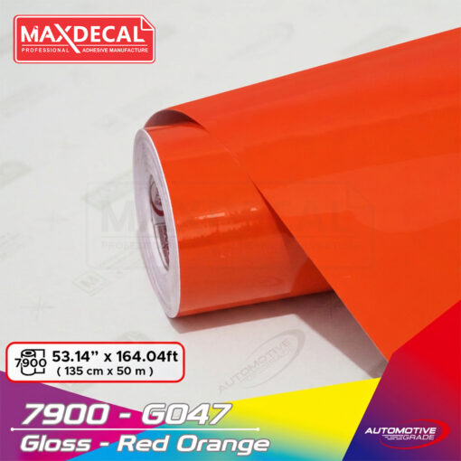 MAXDECAL 7900-G047 Gloss Red Orange