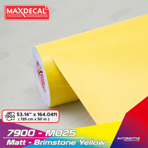 MAXDECAL 7900-M025 Matt Brimstone Yellow