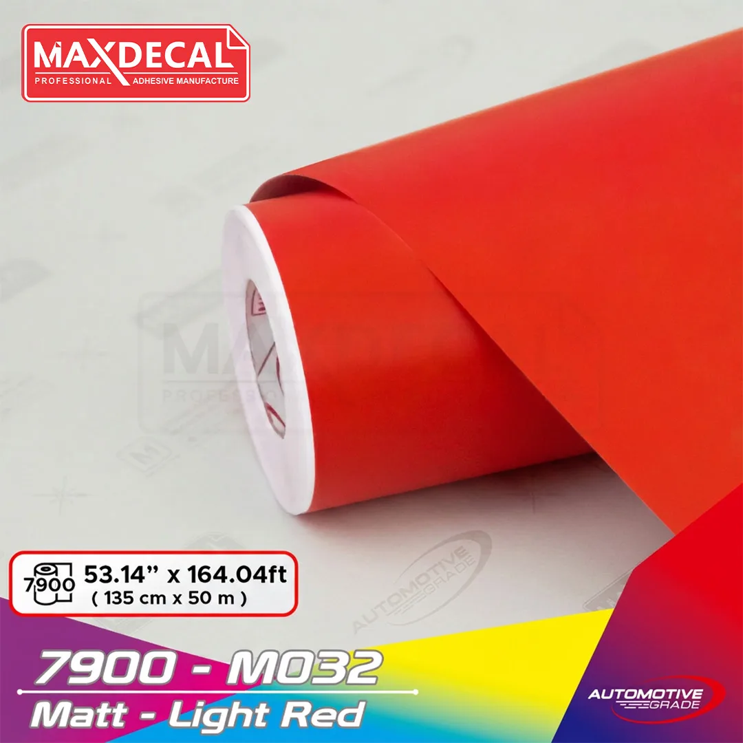 MAXDECAL 7900-M032 Matt Light Red