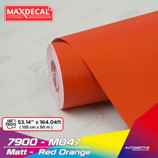 MAXDECAL 7900-M047 Matt Red Orange