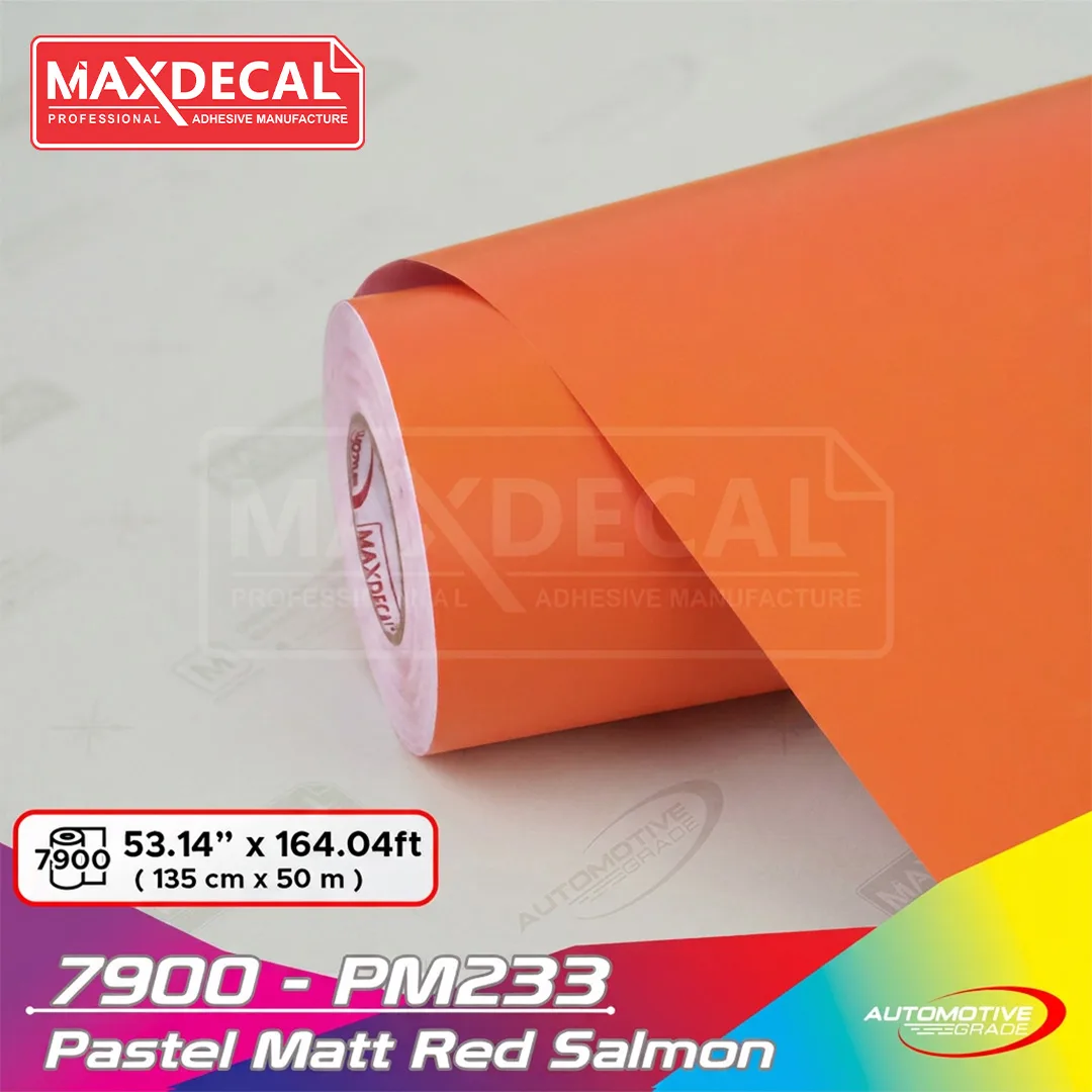 MAXDECAL 7900-PM233 Pastel Matt Red Salmon