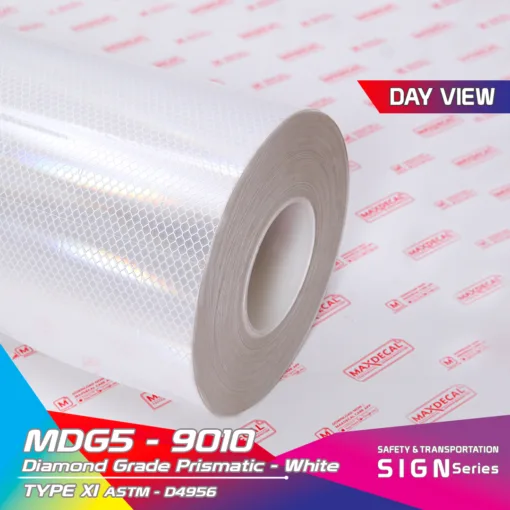 MAXDECAL MDG5-9010 Diamond Grade Prismatic White