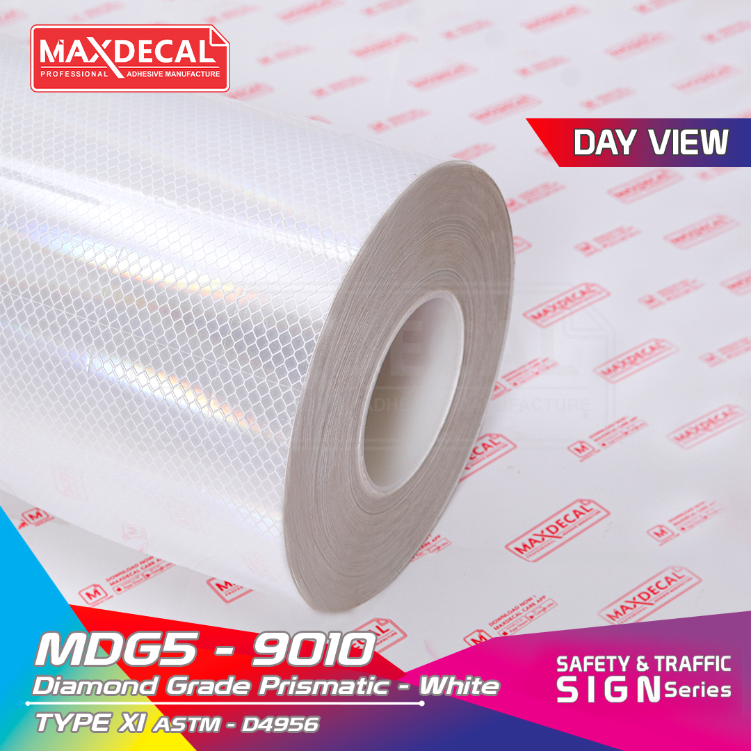 MAXDECAL MDG5-9010 Diamond Grade Prismatic White