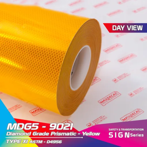 MAXDECAL MDG5-9021 Diamond Grade Prismatic Yellow