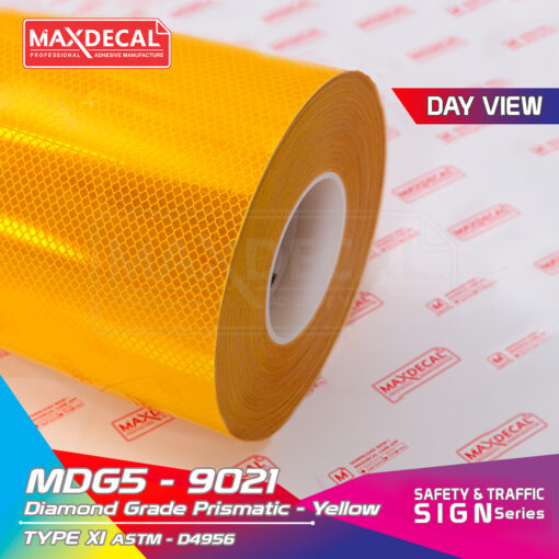 MAXDECAL MDG5-9021 Diamond Grade Prismatic Yellow