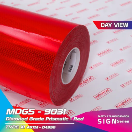 MAXDECAL MDG5-9031 Diamond Grade Prismatic Red