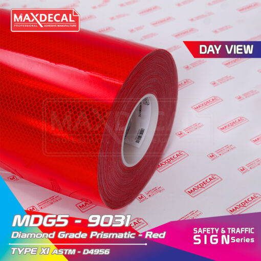 MAXDECAL MDG5-9031 Diamond Grade Prismatic Red