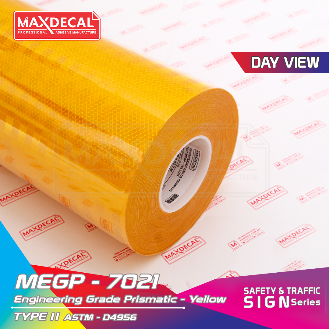 MAXDECAL MEGP-7021 Engineering Grade Prismatic Yellow