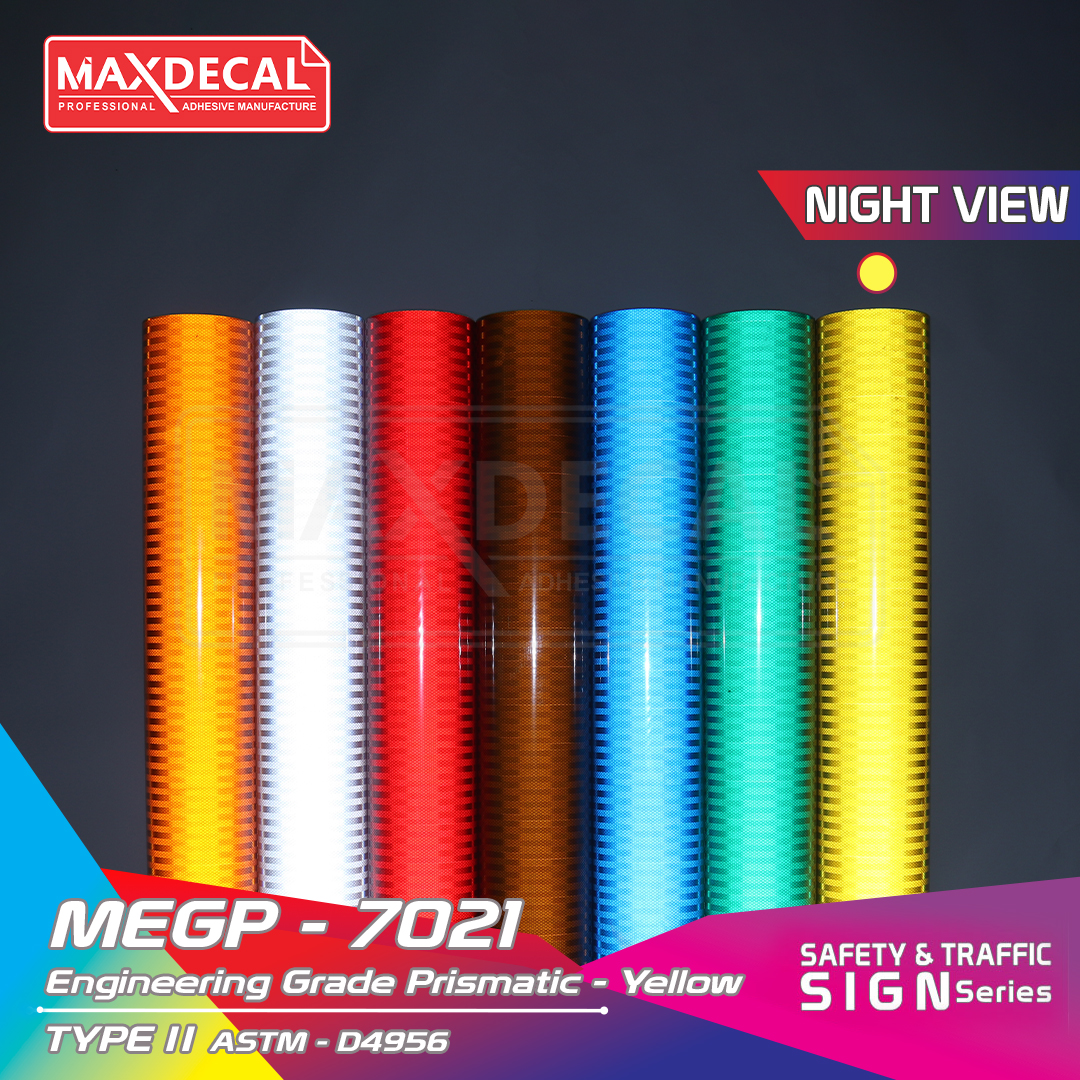 MAXDECAL MEGP-7021 Engineering Grade Prismatic Yellow - Image 2