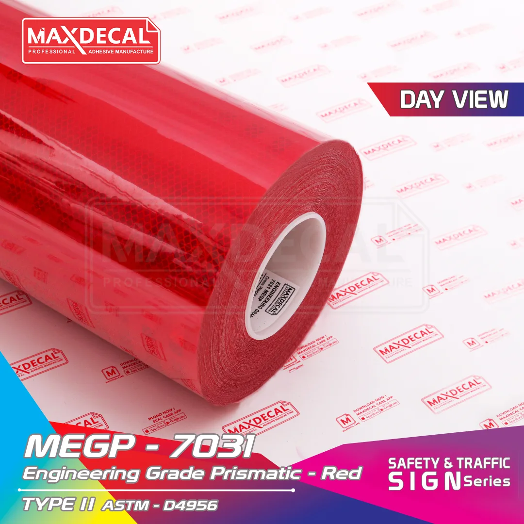 MAXDECAL MEGP-7031 Engineering Grade Prismatic Red