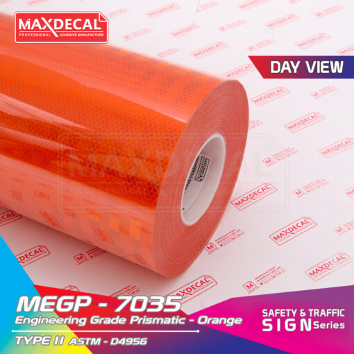 MAXDECAL MEGP-7035 Engineering Grade Prismatic Orange
