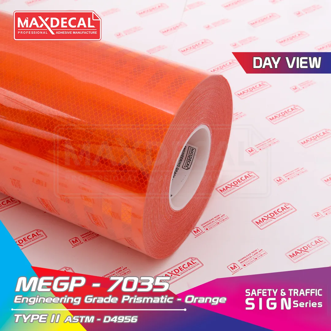 MAXDECAL MEGP-7035 Engineering Grade Prismatic Orange