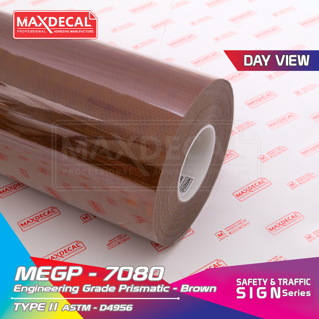 MAXDECAL MEGP-7080 Engineering Grade Prismatic Brown