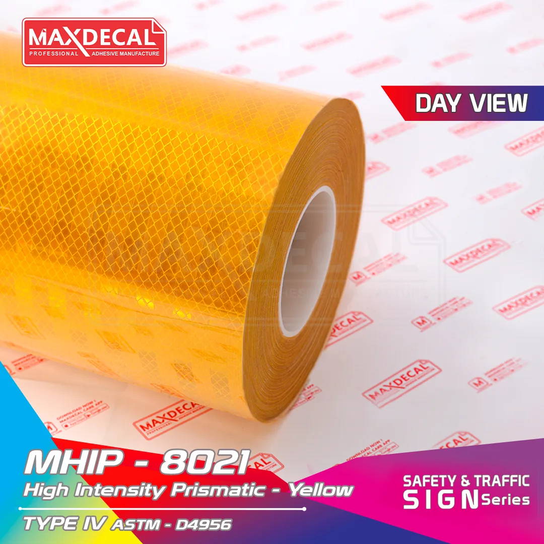 MAXDECAL MHIP-8021 High Intensity Prismatic Yellow