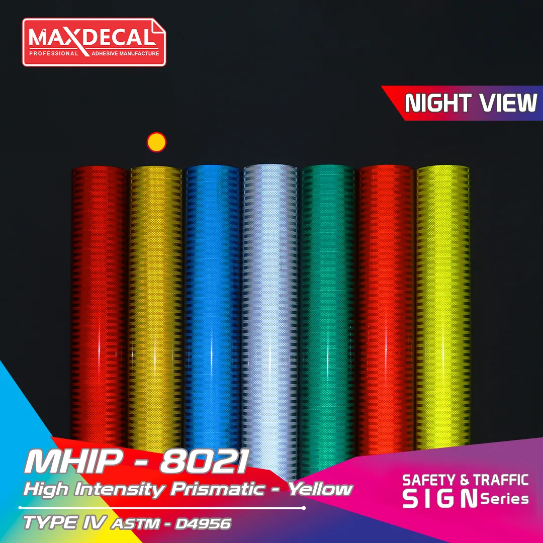 MAXDECAL MHIP-8021 High Intensity Prismatic Yellow - Image 2