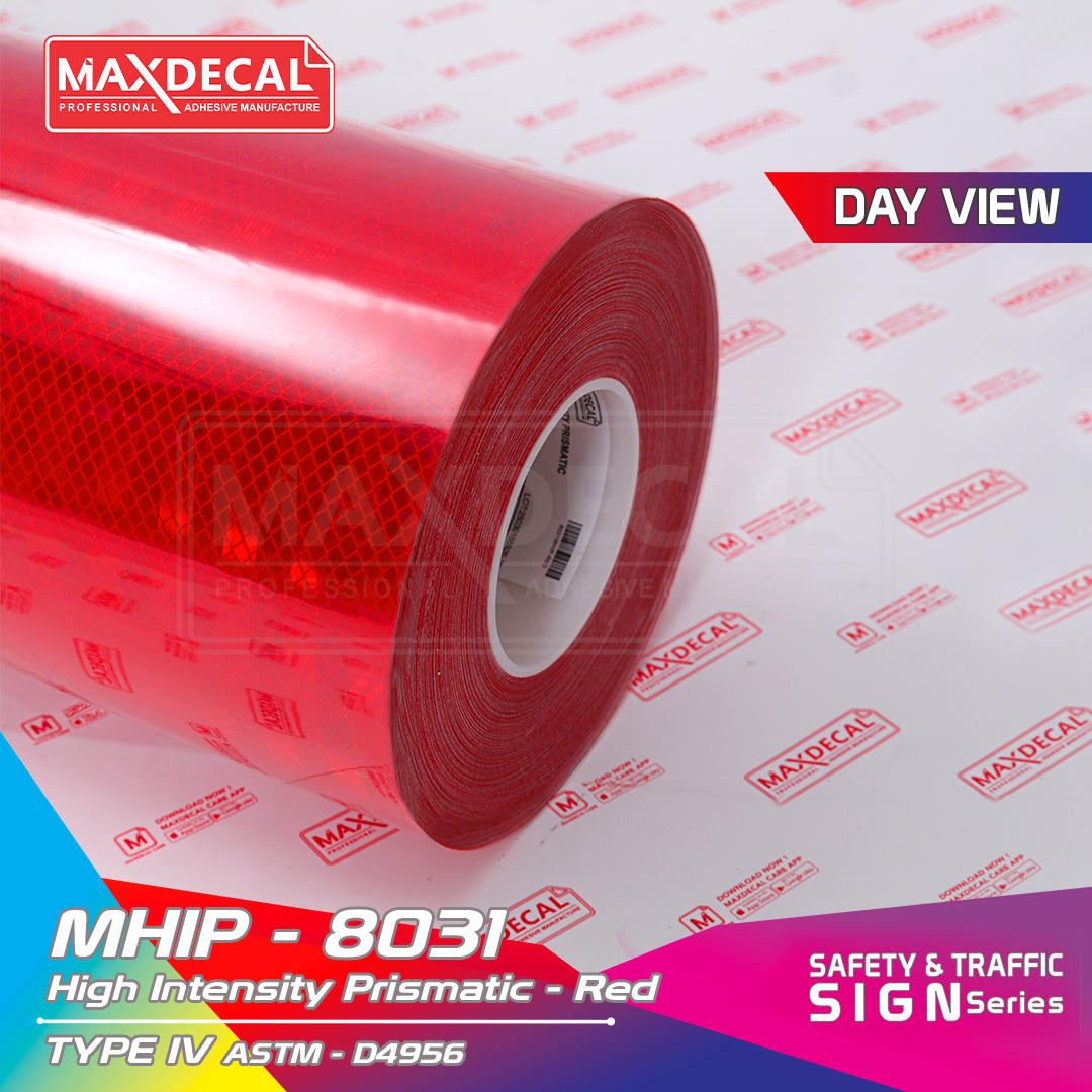 MAXDECAL MHIP-8031 High Intensity Prismatic Red
