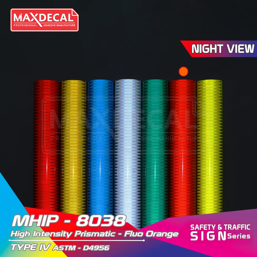 MAXDECAL MHIP-8038 High Intensity Prismatic Fluo Orange - Image 2
