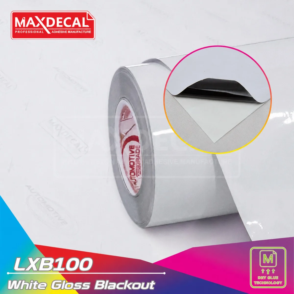 MAXDECAL LXB100 White Gloss Blackout