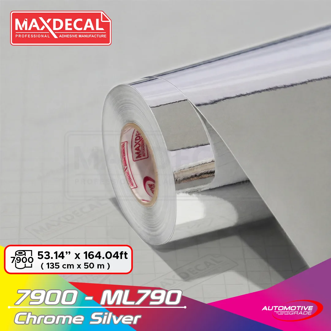 MAXDECAL 7900-ML790 Chrome Silver